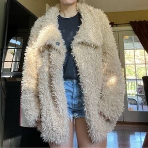 Tan Faux Fur Coat